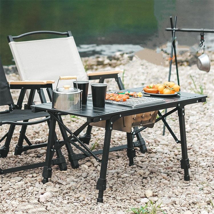 Масичка за кампување за пикник за виткање на отворено